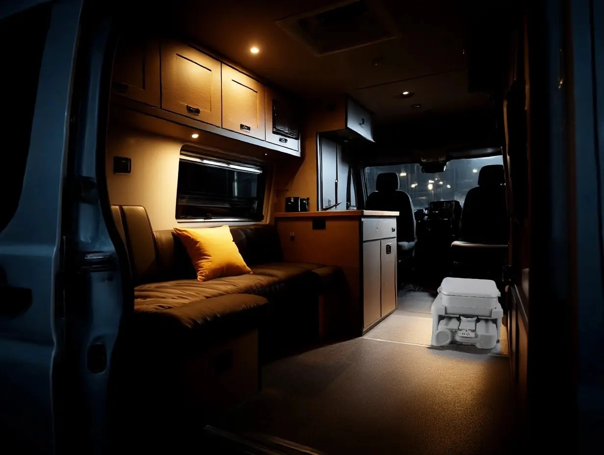 BlackMOA Toilet in a Van