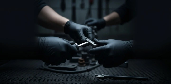BlackMOA nitrile gloves mechanic workshop NZ