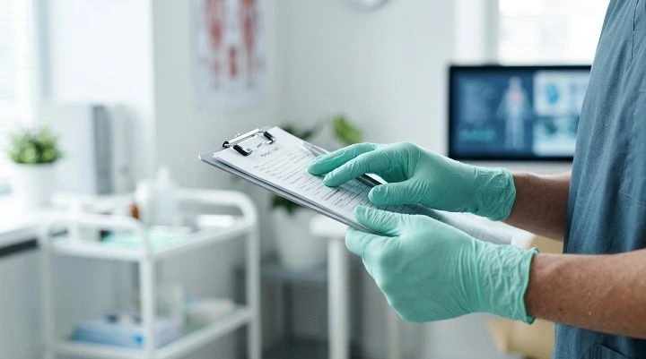 MediBlue™ - Bio Degradable Nitrile Gloves