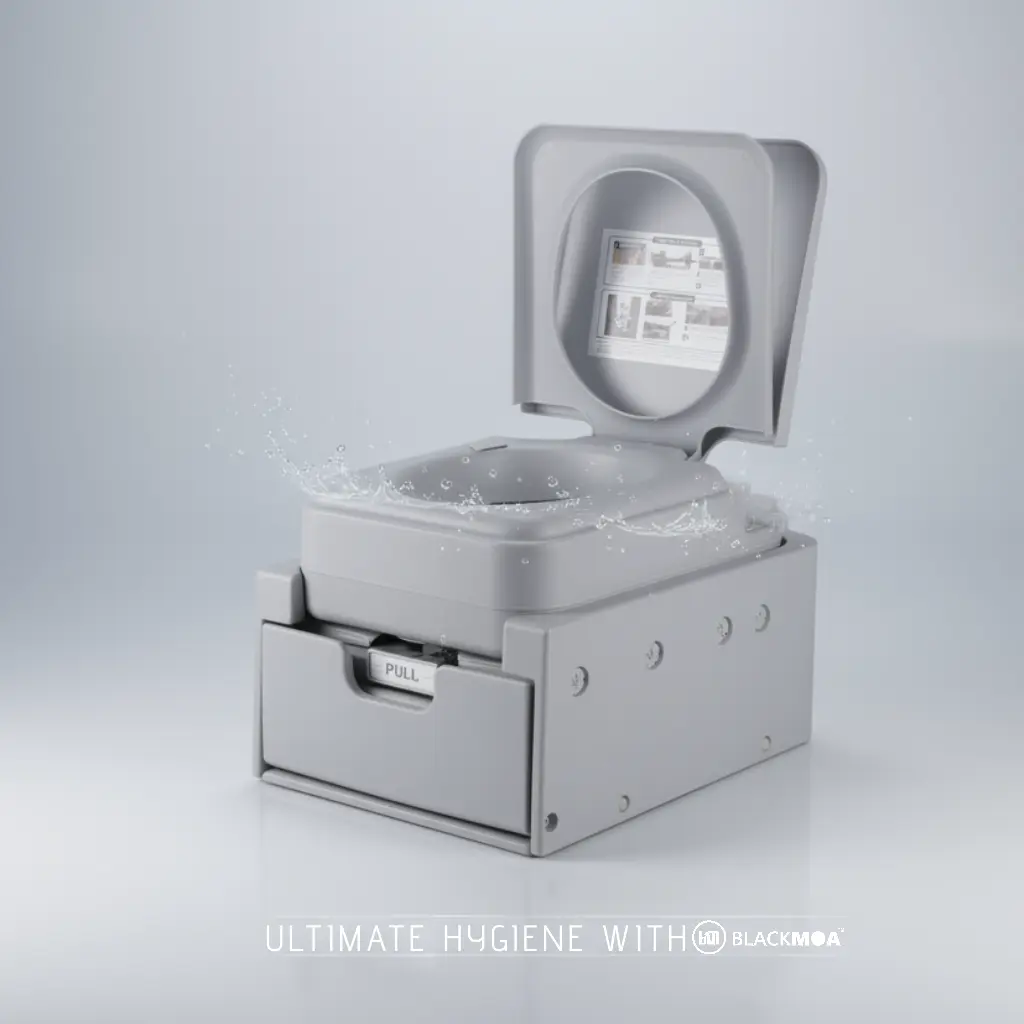 BlackMOA™ - Fixed Cassette Toilet - 12L