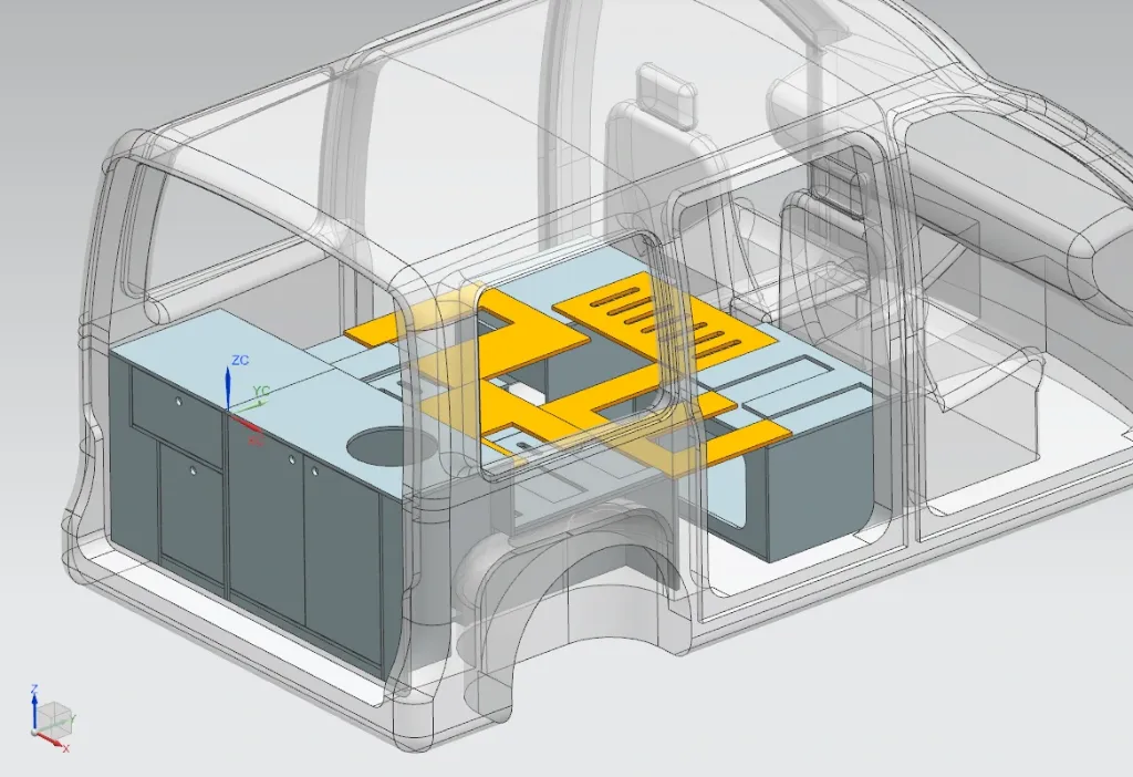 Geli Campervan Conversion kit for smaller Vans mockup5.webp