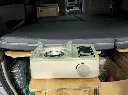 Qube Gas Stove in Campervan on kitchen Table2.webp